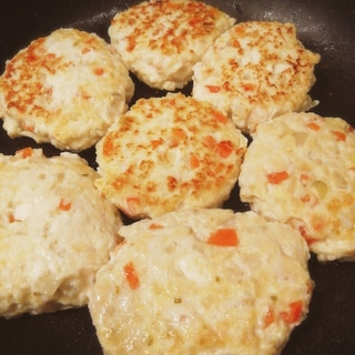 鶏ひき肉と豆腐の柚子胡椒ハンバーグ